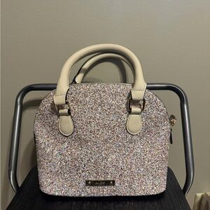 Aldo Sparkling Beige Satchel